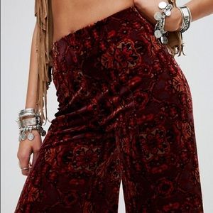 Free People Lovin’ Feeling velvet pants